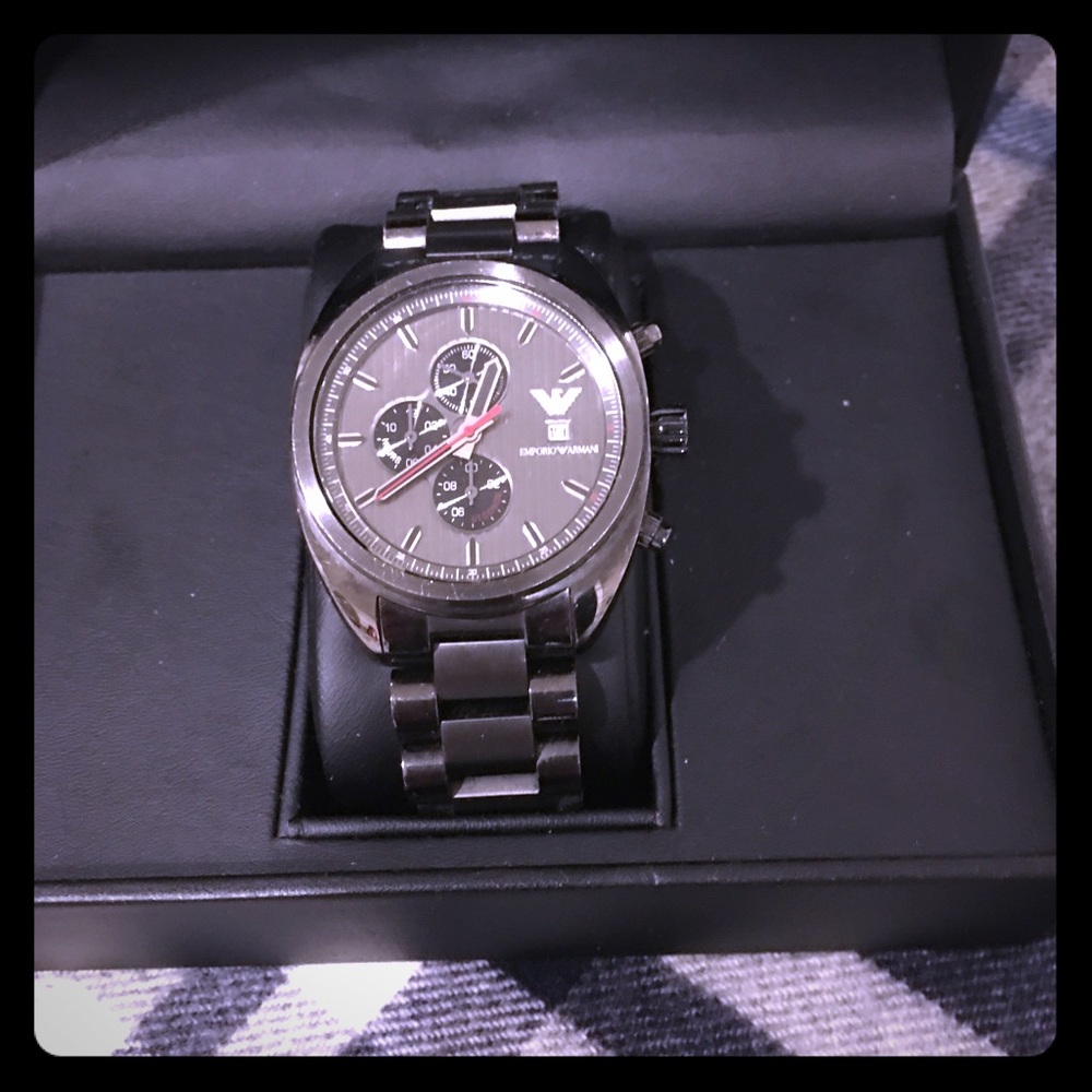 NWOT Titanium Emporio Armani Watch